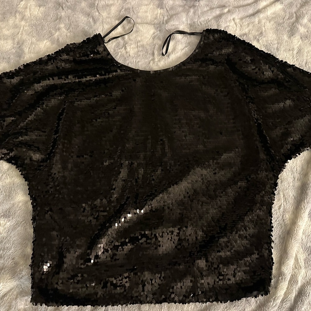 Gorgeous Rachel Zoe Sequined Top-Size P-NWT
